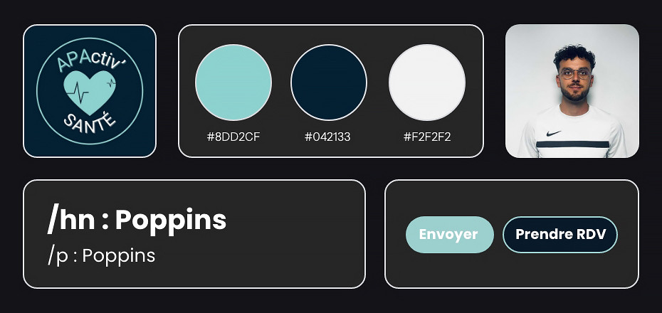 Design system du site Apactivsante