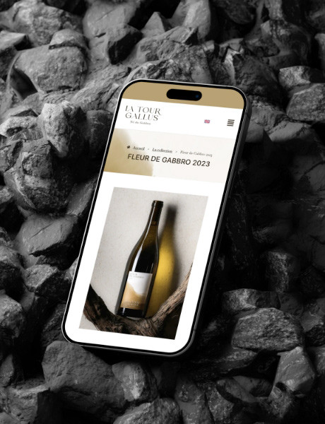 Réalisation de la page vin