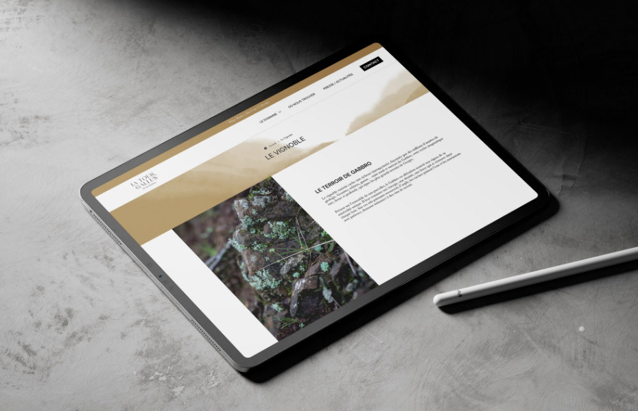 Réalisation du responsive tablette du site